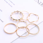 6 pc Geometric Ring Set