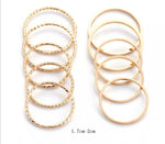 6 pc Geometric Ring Set